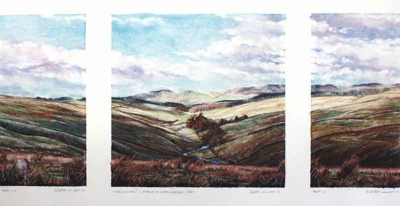 Mellin View - Long Preston Beck to Atermire  Nov10.JPG - "Mellin View - Long Preston Beck to Attermire Scar"   - by David Walshaw  - Nov '10